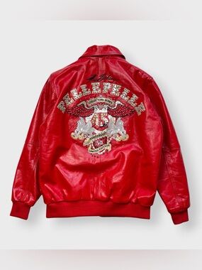 Pelle Pelle 45th Anniversary MB Leather Jacket, Hip Hop Rap, Limited Edition XL